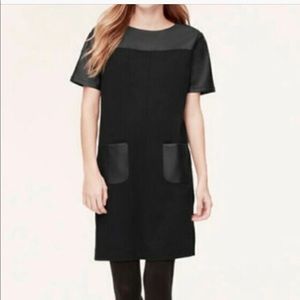 LOFT Leather Pocket Dress
